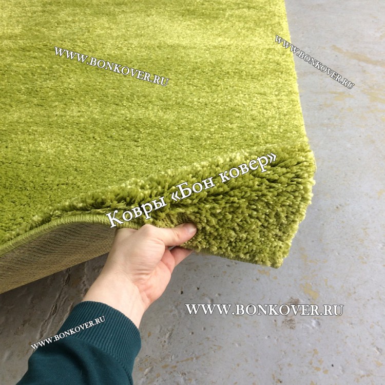 Зеленый Ковер С Длинным Ворсом