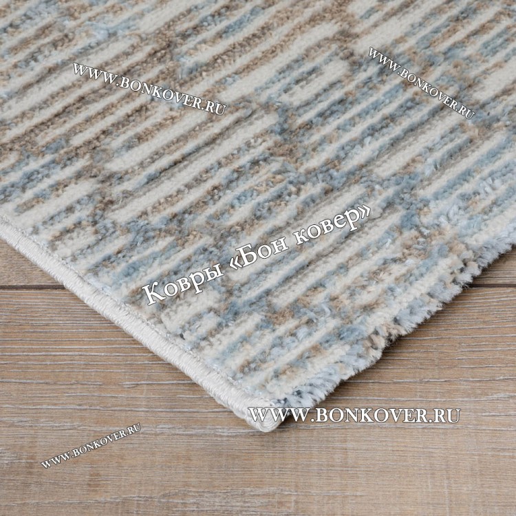 Бежевый с Голубым Ковер Для Гостиной Дизайн 29982