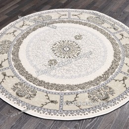 Турецкий Ковер Для гостиной New дизайн 85 Бежевый Круг