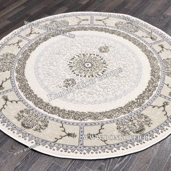 Турецкий Ковер Для гостиной New дизайн 85 Бежевый Круг
