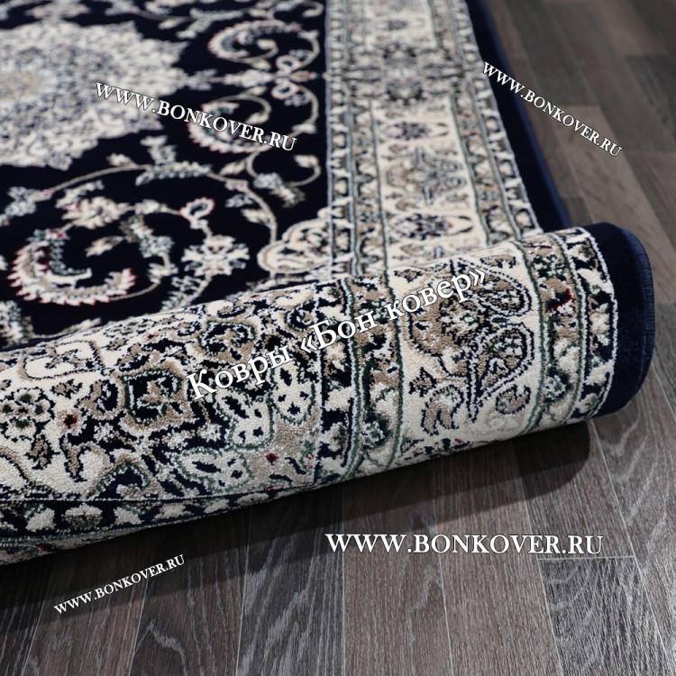 Ковер Для Гостиной Дизайн 30837 Темно-Синий