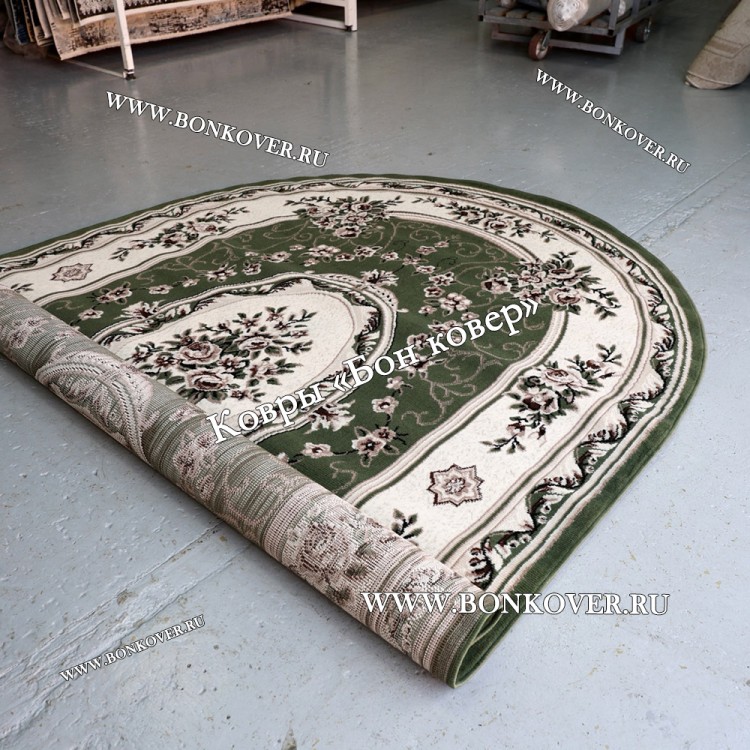 Ковер Лайт Карпет Дизайн 23896 Зеленый Овал