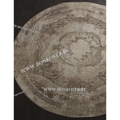 Турецкий Ковер Для Гостиной Дизайн 04 Бежево-Коричневый Овальный